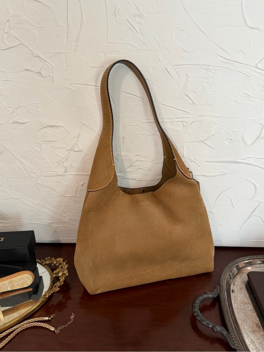 Coach Suede Sand Brooklyn 28 with original dust bag